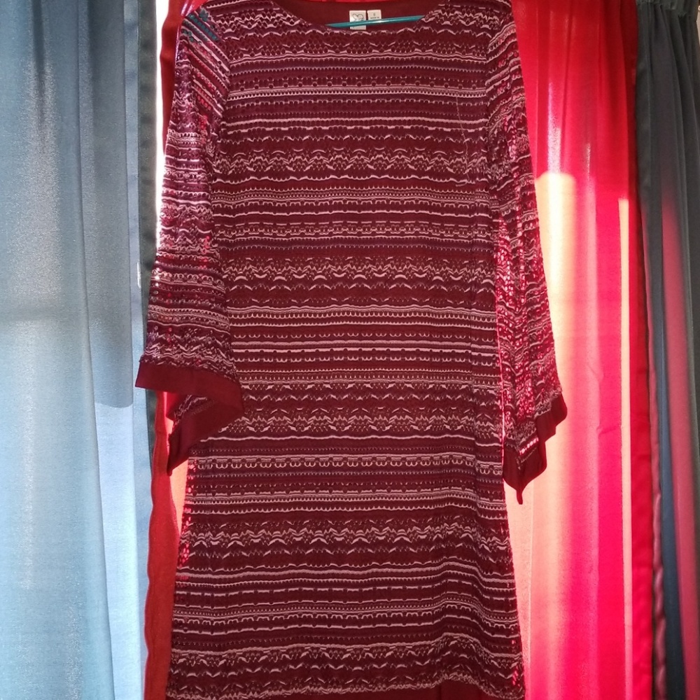 Brand new burgundy dress. No tag.